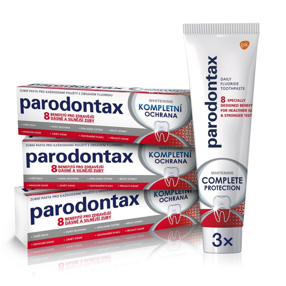 Parodontax Kompletní ochrana Whitening 75 ml 3ks