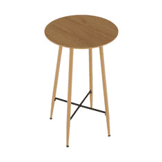BPS-koupelny Barový stůl, dub, průměr 60 cm, IMAM