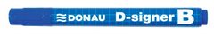Donau Popisovač na bílou tabuli "D-signer B", modrá, 2-4mm, kuželový hro