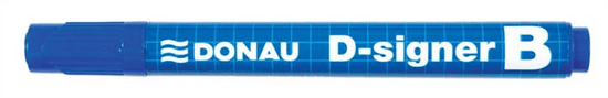 Donau Popisovač na bílou tabuli "D-signer B", modrá, 2-4mm, kuželový hro
