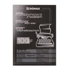 Donau Průpisový papír, černý, pro psací stroj, A4, 100 listů 1922100PL-01