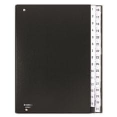 Donau Třídící kniha, černá, koženka, A4, 1-31 8696001-01
