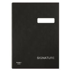 Donau Podpisová kniha, černá, koženka, A4, 19 listů 8690001-01