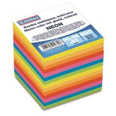 Donau Papírové bločky v kostce, barevné, 90x90x85