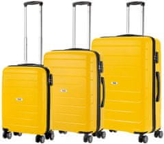 TRAVEL Z Sada kufrů Big Bars Yellow 3-set
