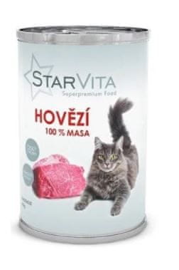 Starvita konzerva pro kočky hovězí mleté 6×400 g