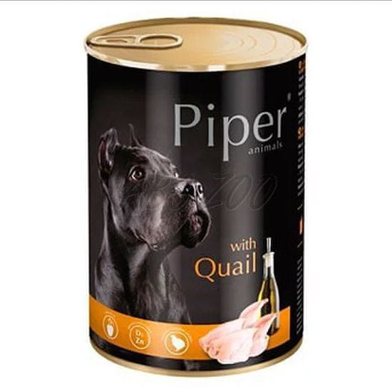 Piper S křepelkou, konzerva pro psy 400g, piper, konzervy