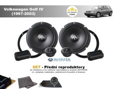 Autotek SET - přední reproduktory do Volkswagen Golf IV (1997-2003) - Autotek
