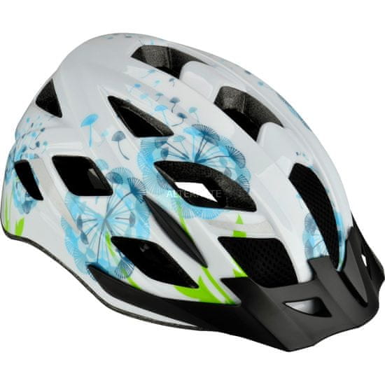 FISCHER 86725 Urban Flower cyklo helma bílá zdobená S/M 2018