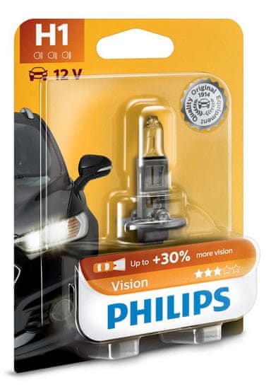 Philips Vision+30% 12258PRB1 H1 P14,5s 12V 55W blistr