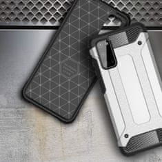 MG Hybrid Armor plastový kryt na Samsung Galaxy S20, stříbrný