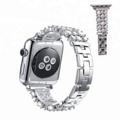 MAX Náhradní řemínek pro Apple watch MAS22 42/44mm, stříbrný