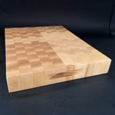 AMADEA Dřevěné řeznické prkénko skládané, masivní dřevo, 29,5x39,5x5 cm