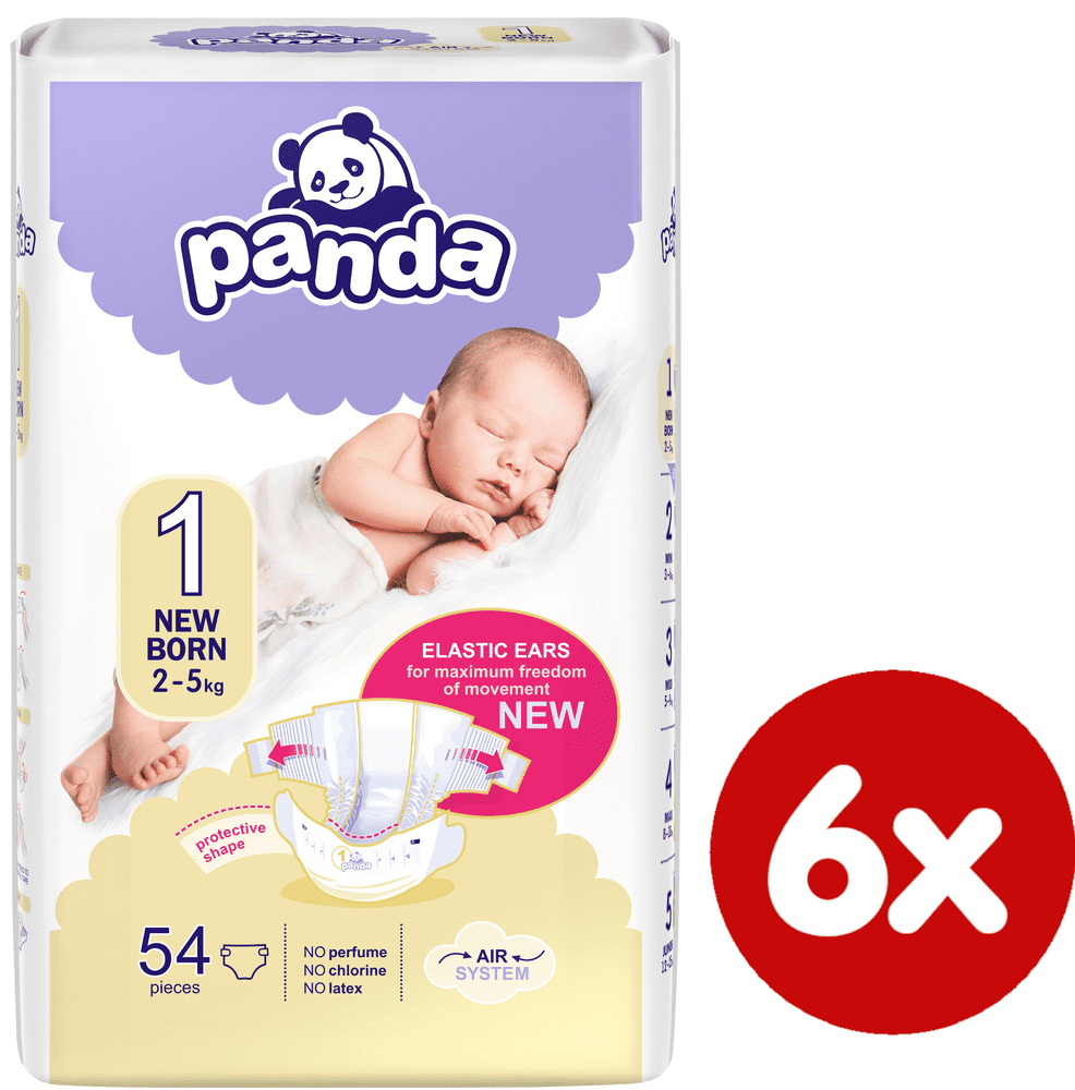 Levně Panda New born - á 54 ks x 6 (324ks)