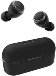 výkonná true wireless sluchátka panasonic RZ-S300WE neodymový magnet 6mm měniče Bluetooth 5.0 dosah 10 m skvělý zvuk hlasové ovládání ovládání mobilní aplikací mems mikrofony pro čisté hovory