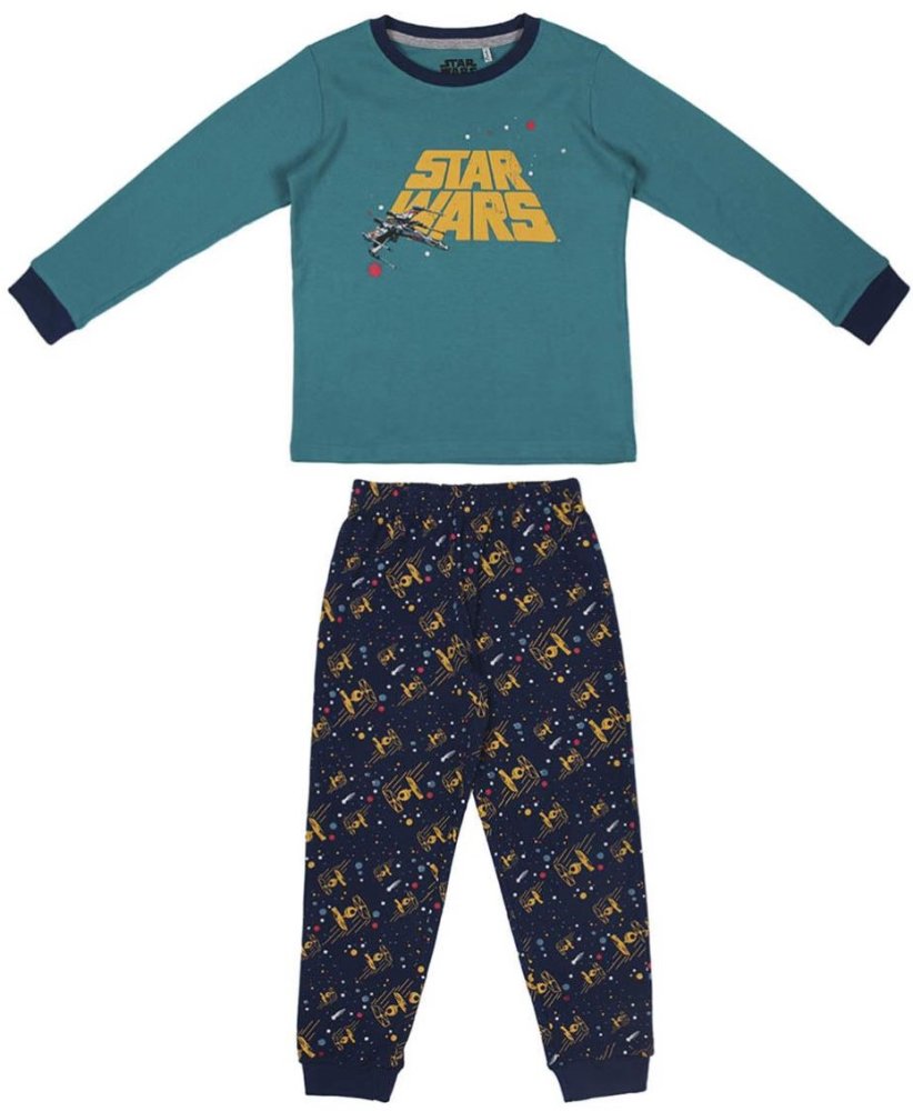 Disney chlapecké pyžamo Star Wars zelená/modrá 128