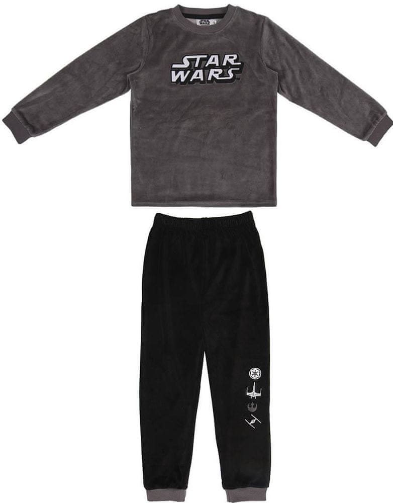 Disney chlapecké pyžamo Star Wars šedá/černá 116