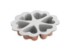 Nordic Ware Forma na mini srdíček bábovky Conversation Heart, 6 formiček Nordic Ware + ONO 33,5cm tác na dorty, bábovky, cukroví Rosenthal