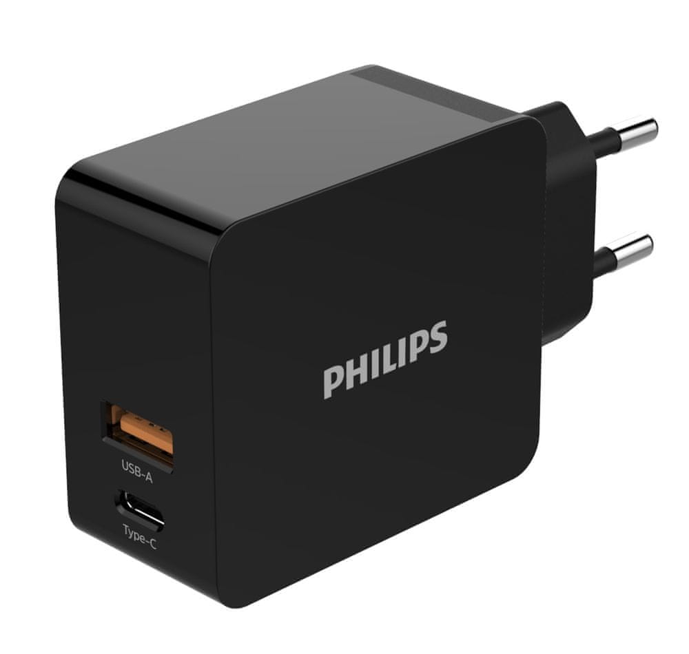 Levně Philips Síťová duální USB nabíječka DLP2621 4895229103719
