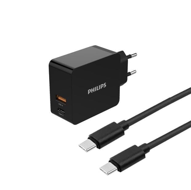 Levně Philips Síťová duální USB nabíječka DLP2621C 4895229103733