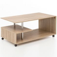 Bruxxi Konferenční stolek Jada, 105 cm, dub
