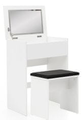 Bruxxi Toaletní stolek Ora, 81 cm, bílá