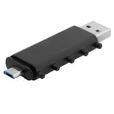 Indivo LokenToken duální USB 3.0 flash disk, černý, 64GB, OTG - Micro USB + LokenToken duální USB 3.0 flash disk, bílý, 16GB, OTG - Micro USB