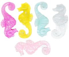 Kraftika Dekorace z plastu ve tvaru mořského koníka, mix barev