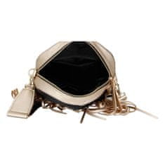 Massimo Conti Milano Extravagantní dámská koženková kabelka Massimo Circle, černo zlatá