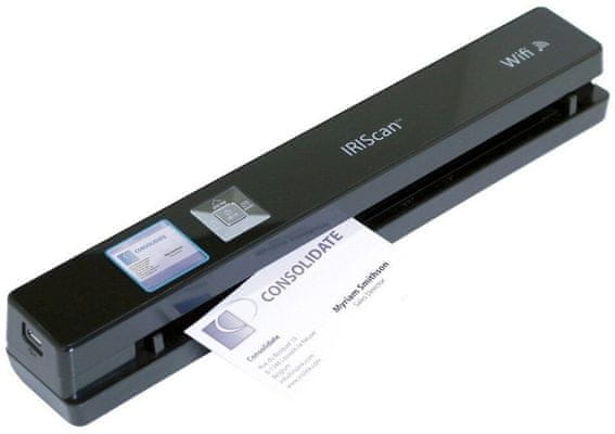Iriscan Anywhere 5 Wi-Fi (458846), ruční skener na knihy, skenování, malý, lehký, přenosný, Wi-Fi