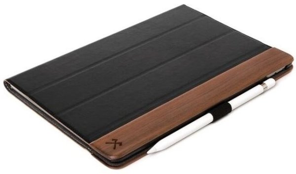 Flipové pouzdro na iPad 10,2 2019 , ořešákové dřevo, ořech, dřevěné pouzdro, kožené pouzdro, kůže, ručně vyráběné