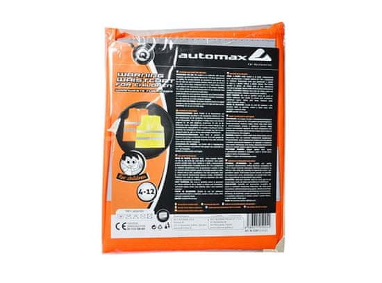 Automax Reflexní vesta dětská oranžová
