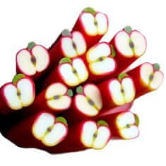 Kraftika Fimo tyčinky, červené jablko, ovoce, dekorace na nehty