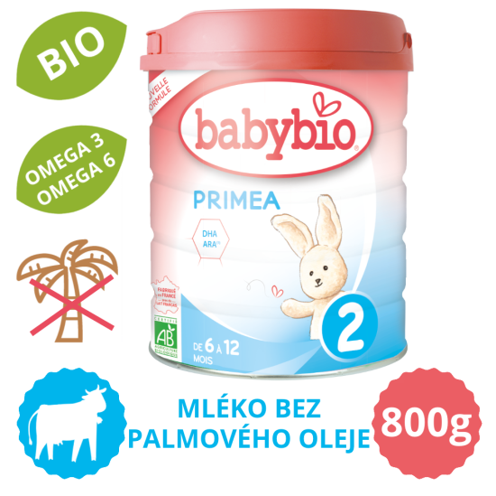 Babybio PRIMEA 2 kojenecké bio mléko 800 g