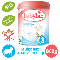 Babybio PRIMEA 3 dojčenské bio mlieko 800 g