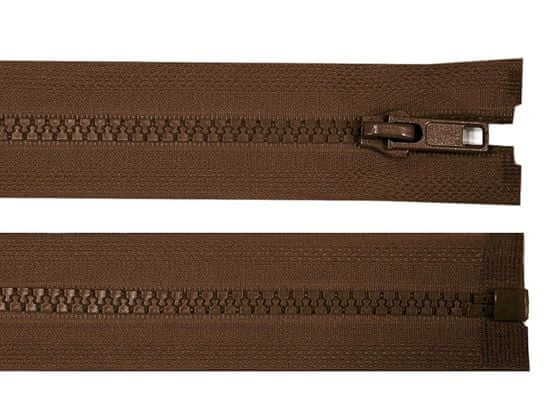 Kraftika 1ks friar brown kostěný zip šíře 5mm délka 60cm bundový