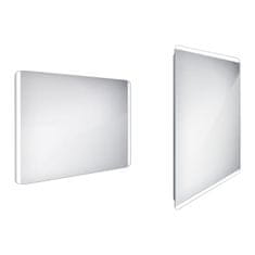 NIMCO Zrcadlo do koupelny 100x70 s osvětlením po stranách, oblé rohy NIMCO ZP 17004