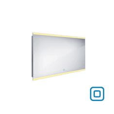 NIMCO Zrcadlo do koupelny 120x70 s osvětlením nahoře a dole, dotykový spínač NIMCO ZP 12006V