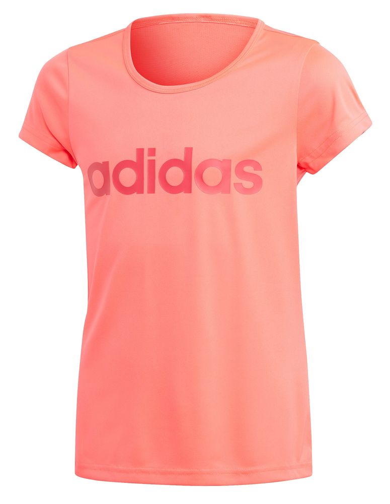 Adidas dívčí tričko YG C Tee 122 lososová