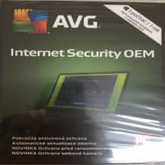 AVG Internet Security OEM pro 1 PC na 12 měsíců - krabicová verze
