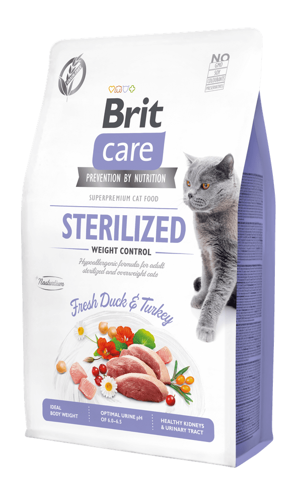 Levně Brit Care Cat Grain-Free Sterilized Weight Control 2 kg
