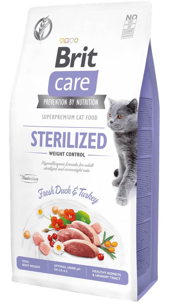 Levně Brit Care Cat Grain-Free Sterilized Weight Control 7 kg