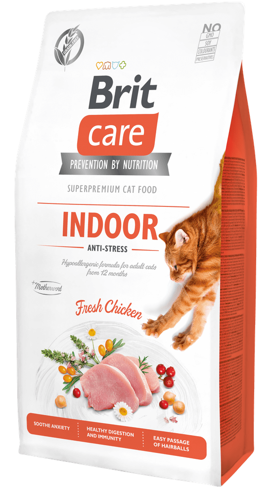 Levně Brit Care Cat Grain-Free Indoor Anti-stress 7 kg