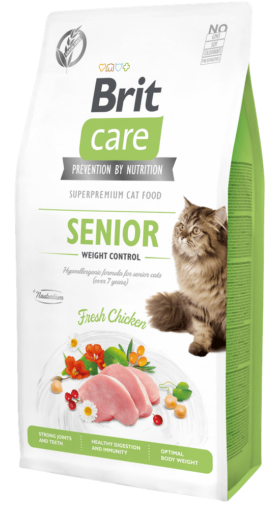 Levně Brit Care Cat Grain-Free Senior Weight Control 7 kg