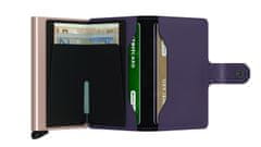 Secrid Fialová kožená peněženka SECRID Miniwallet Matte MM-Purple&Rose SECRID