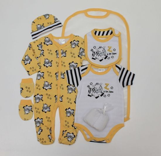 Just Too Cute Dárkový set žlutý – zebra