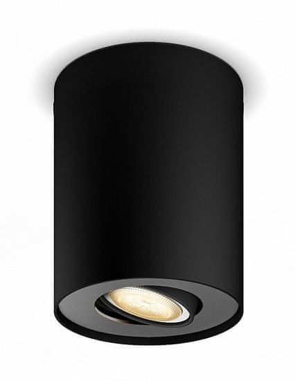 Philips Hue Pillar SVÍTIDLO BODOVÉ LED, GU10, 5 W, 350 lm, 2200–6500 K, černá BT (56330/30/P6)