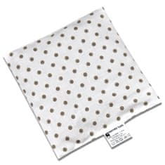 Babyrenka Babyrenka nahřívací polštářek 15x15 cm z třešňových pecek Puntík white grey