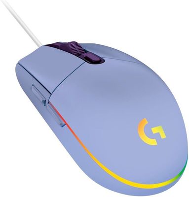 Herní myš Logitech G102 Lightsync, fialová (910-005854) programovatelná tlačítka systém zdvihu