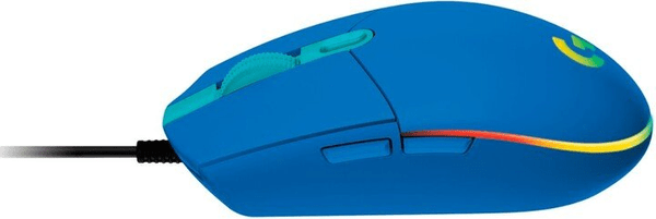 Herní myš Logitech G102 Lightsync, modrá (910-005801) kabelová 16 000 DPI programovatelná tlačítka nový snímač ergonomická integrovaná paměť